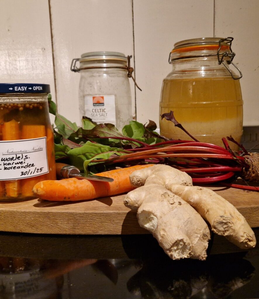 foto over het fermenteren van groente